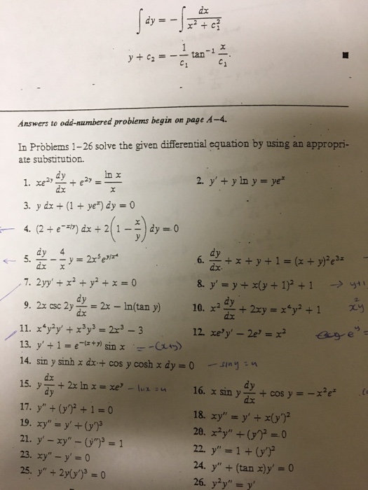 In Problems 1 26 Solve The Given Differential Chegg Com
