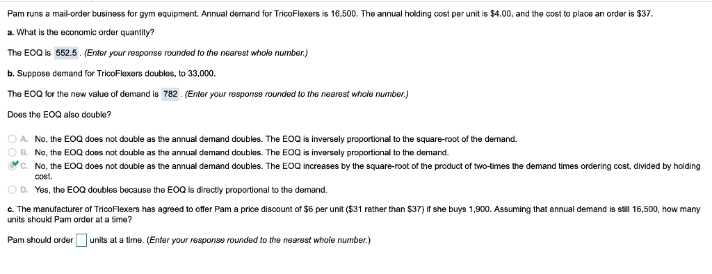 C The Manufacturer Of Tricoflexers Has Agreed To Chegg 