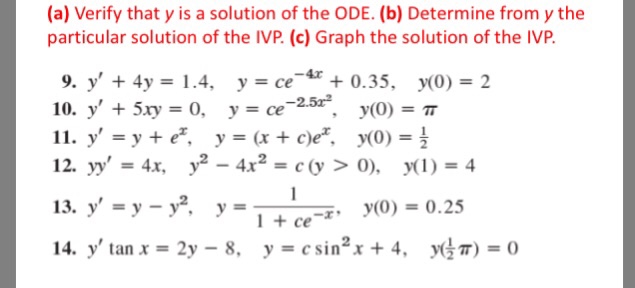 Verify that y is a solution of the ODE - Hướng dẫn chi tiết và ví dụ cụ thể