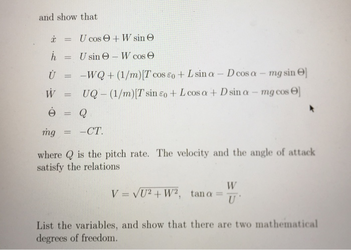 2 7 Derive The Equations Of Motion In The Body Axe Chegg Com