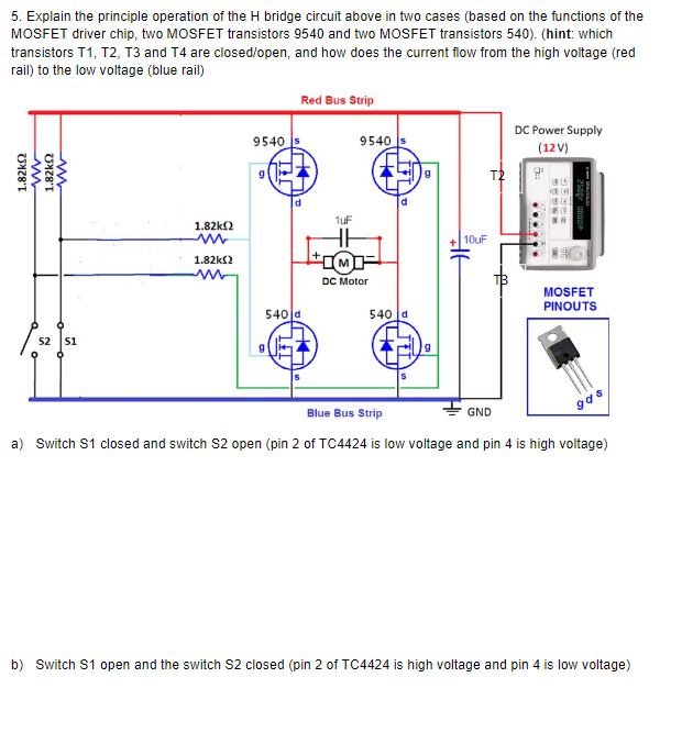 h bridge mosfet driver circuit not working