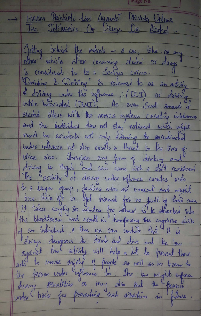 Page NO. DER He Whelsa i considu to be a rous ime nai akechd alexs with ho nervars sysevs csatna mbalerse and tho bdivid al d