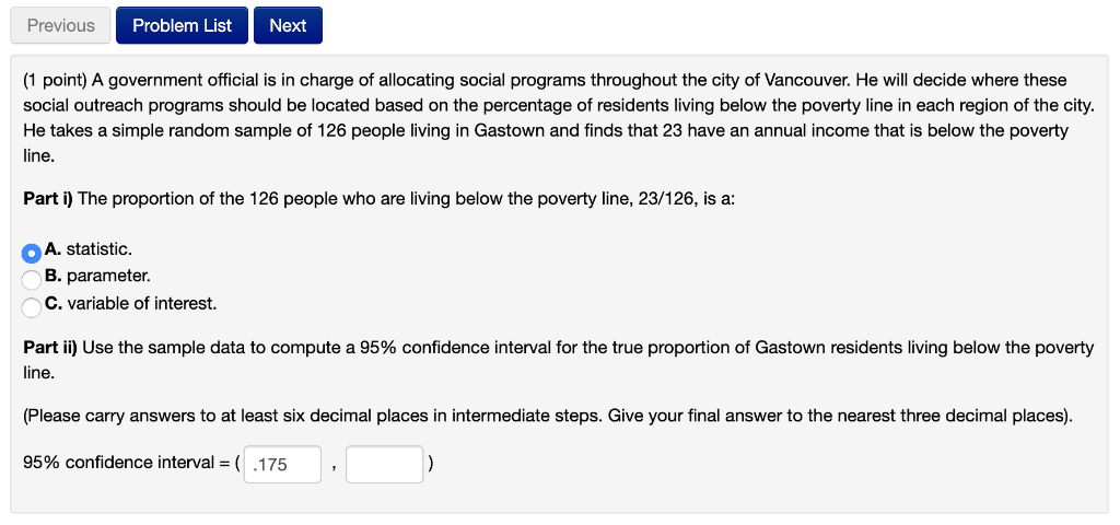 Solved Previous Problem List Next 1 Point A Government Chegg Com