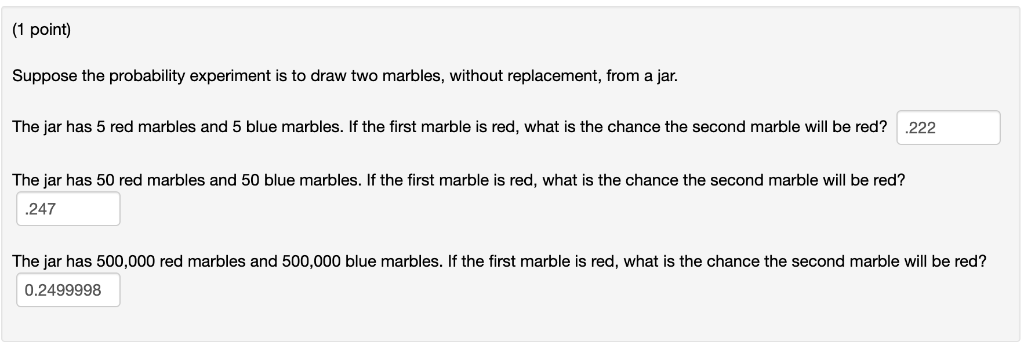 Solved 10 Suppose A Bag Contains 6 Red Marbles 2 Yellow Chegg Com