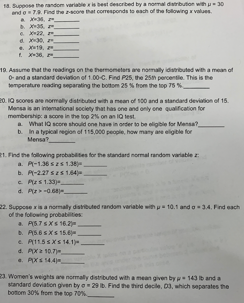 Solved 18 Suppose The Random Variable X Is Best Describe Chegg Com