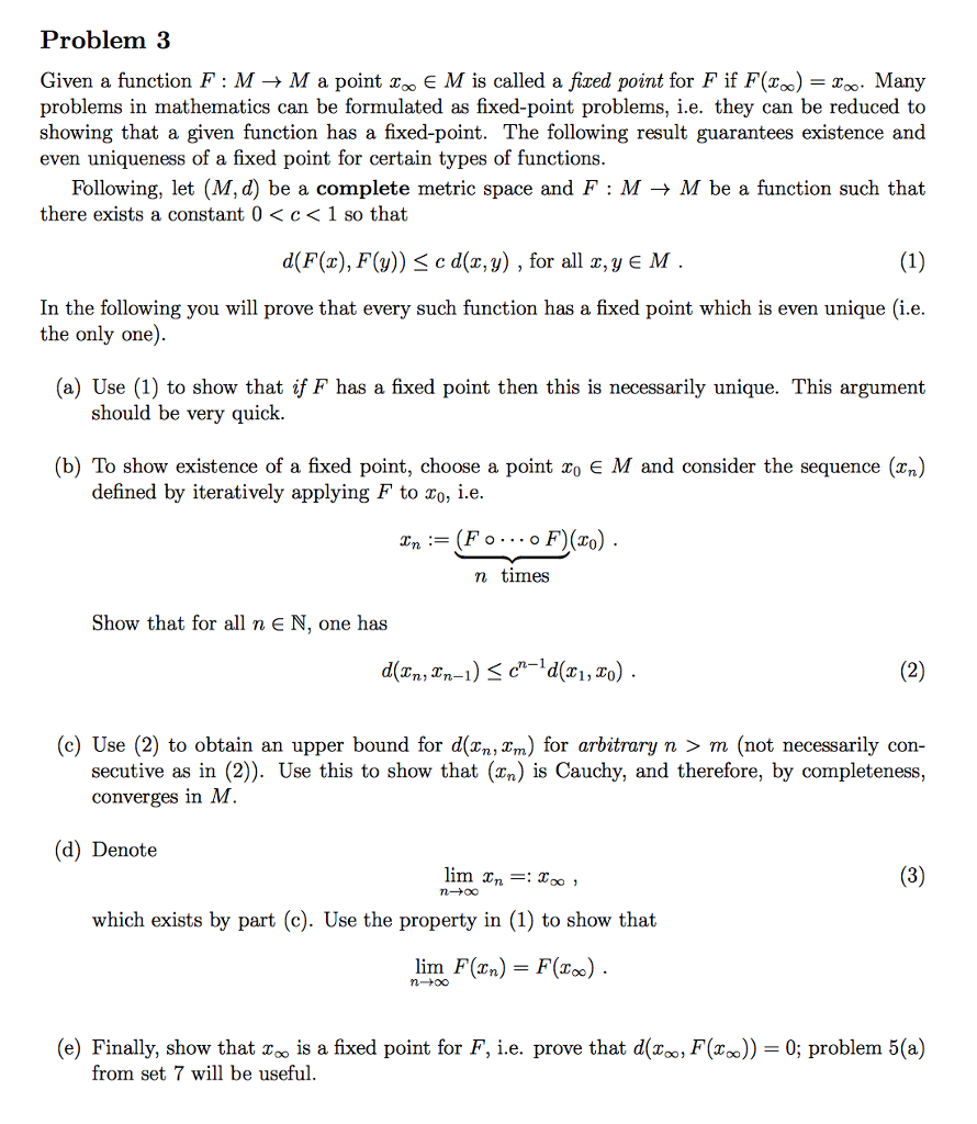 Solved 1 Prove That If X Is A Banach Space Then Chegg Com