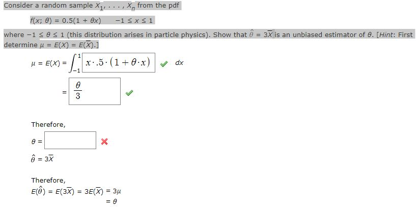 Consider A Random Sample X1 From The Pdf Chegg Com