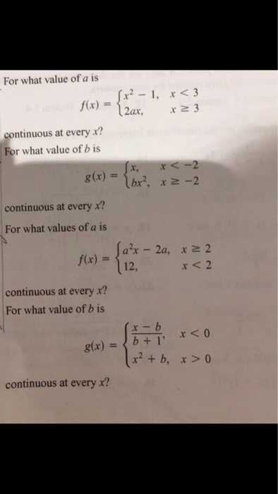 Solved For What Value Of A Is F X X 2 1 X 3 2ax Chegg Com