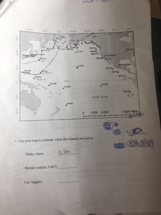 Solved Questions 2011 Tsunami Propagation Use The Follow