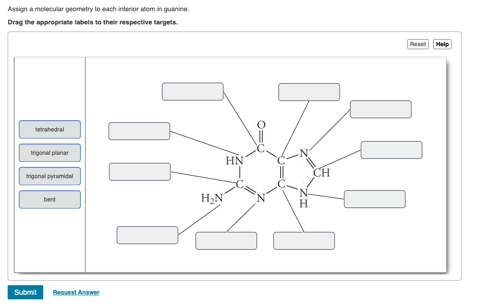Solved Assign A Molecular Geometry To Each Interior Atom