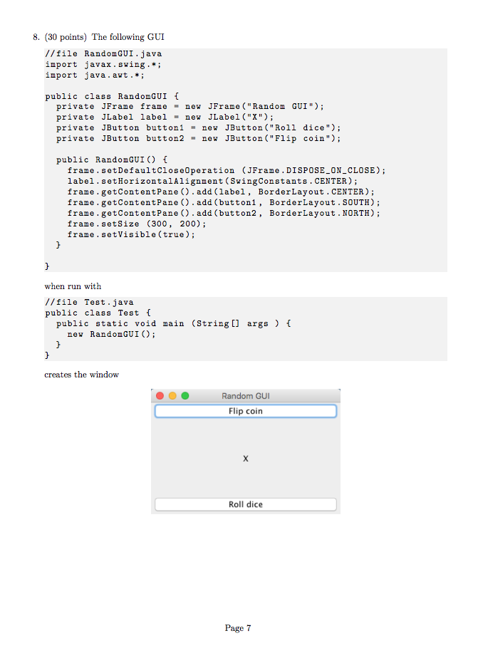 Solved 8 30 Points The Following Gui File Randomgui