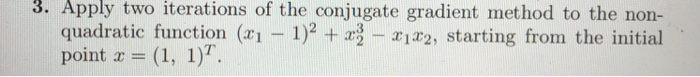Conjugate gradient method calculator picture