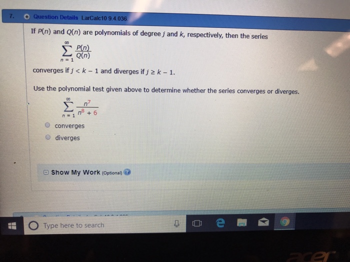 Solved 7 Question Details Larcalc10 9 4036 If Pin And Q Chegg Com