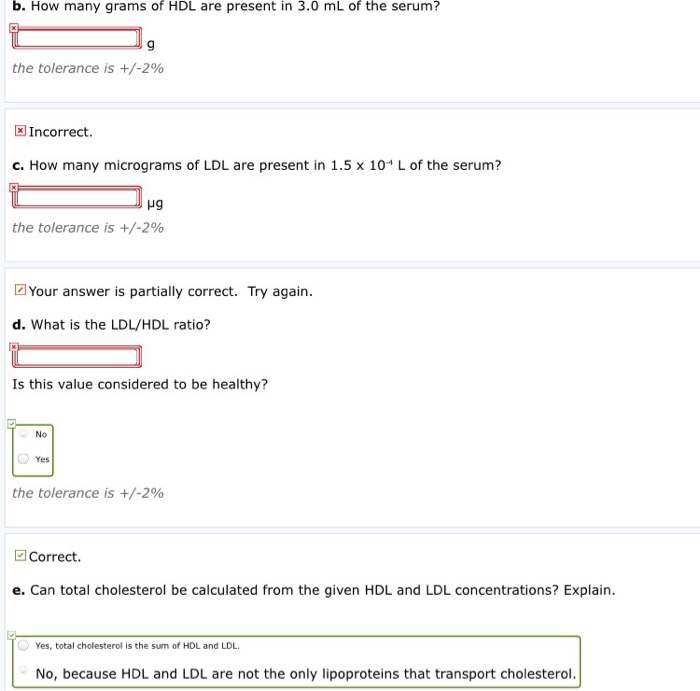 How Many Micrograms Of Hdl Are Present In 3 0 Ml O Chegg Com