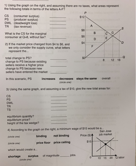 Solved 1 Using The Graph On The Right And Assuming Ther