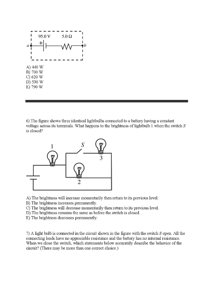 Solved 1) The Figure Shows A Steady Electric Current Pass...