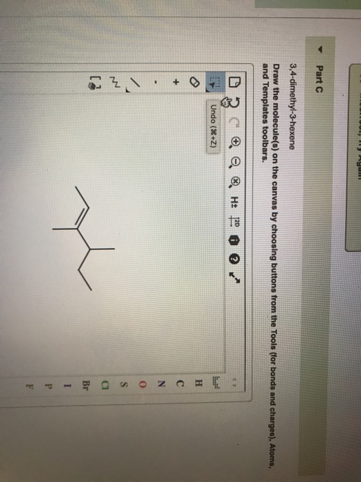 Solved Part C Draw The Molecule S On Canvas By Choos