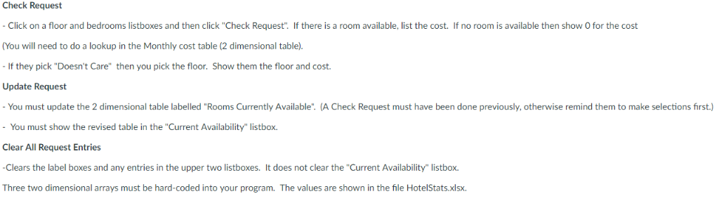 Use C To Create A Windows Form For A 6 Story Plu Chegg Com