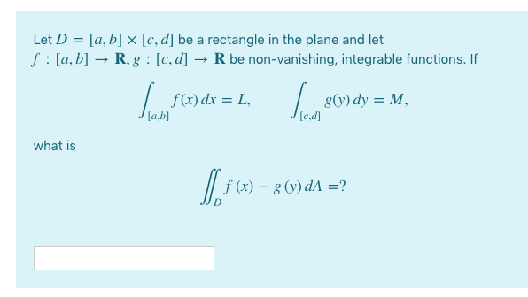 Solved Let D A B X C D Be A Rectangle In The Plane Chegg Com