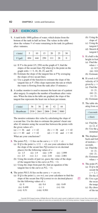 Chapter2 Limits And Derivabives 2 1 Exercises B Chegg Com