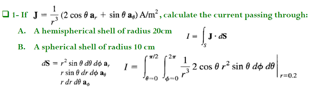 Solved O 1 1f J 3 2 Cos 8 Ar Sin 8 A A M2 Calculate T Chegg Com