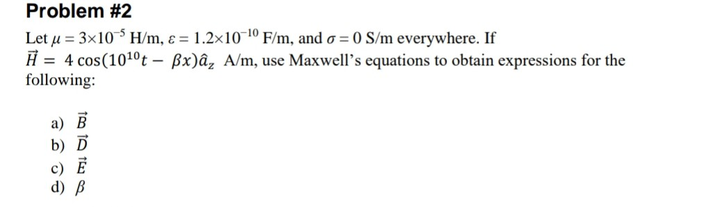 Solved Problem 2 Let M 3x10 5 H M E 1 2x10 10 F M And Chegg Com