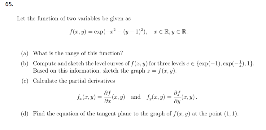 Solved F X Y Exp X2 Y 1 2 Please Provide Detailed Chegg Com