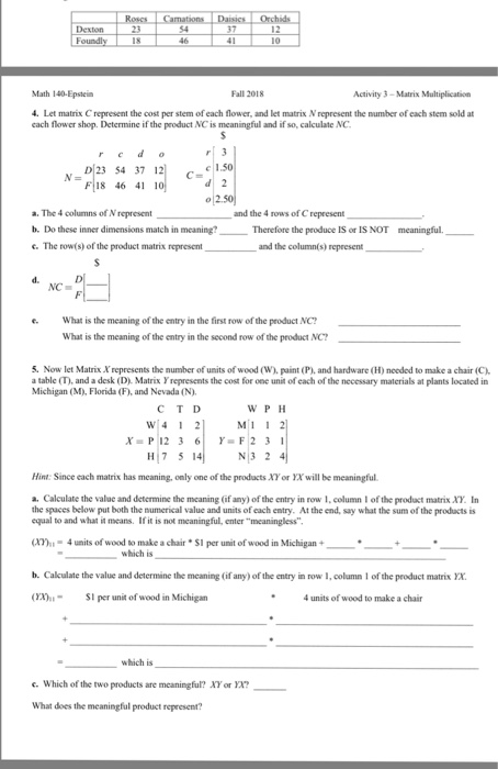 Solved 23 34 12 1o Math 140 Epstein Fall 2018 Activity 3