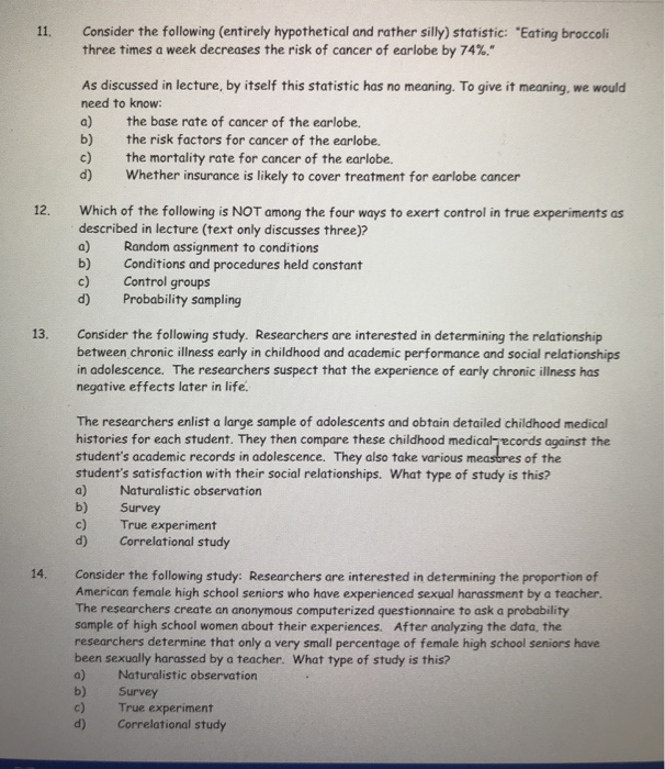 Solved 11 Consider The Following Entirely Hypothetical And Chegg Com