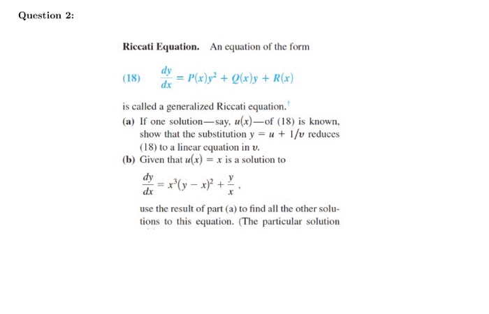 Solved An Equation Of The Form Dy Dx P X Y 2 Q X Y Chegg Com