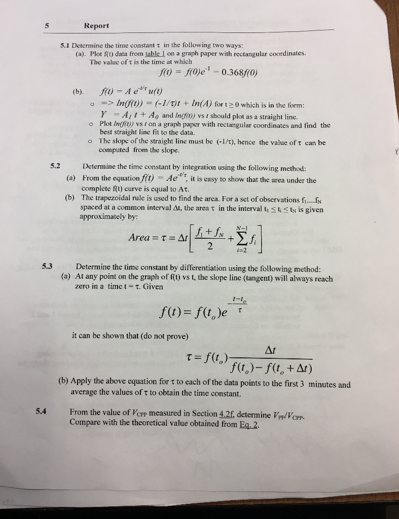 Solved Us Edg 606 T Min V T V 0 0 1 00 1 15 1 30 03 96 Chegg Com