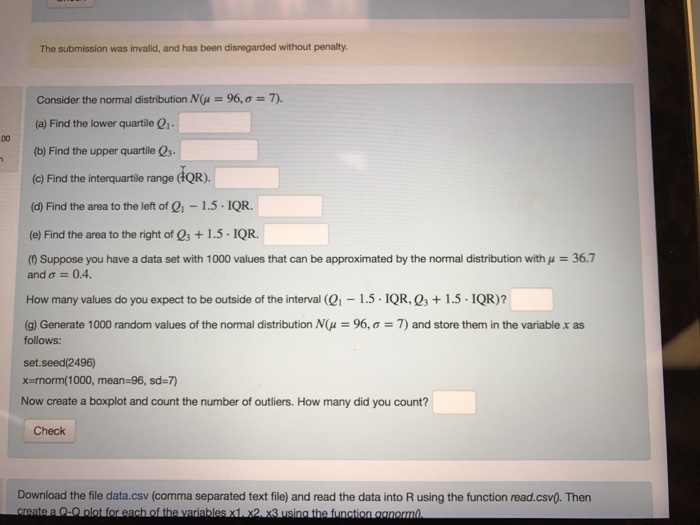 Solved Consider The Normal Distribution N Mu 96 Sigma Chegg Com