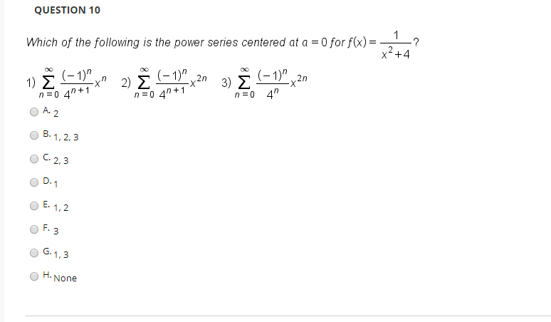 Solved Question 10 Ich Of He Foloning Nothe Poerece O B Chegg Com