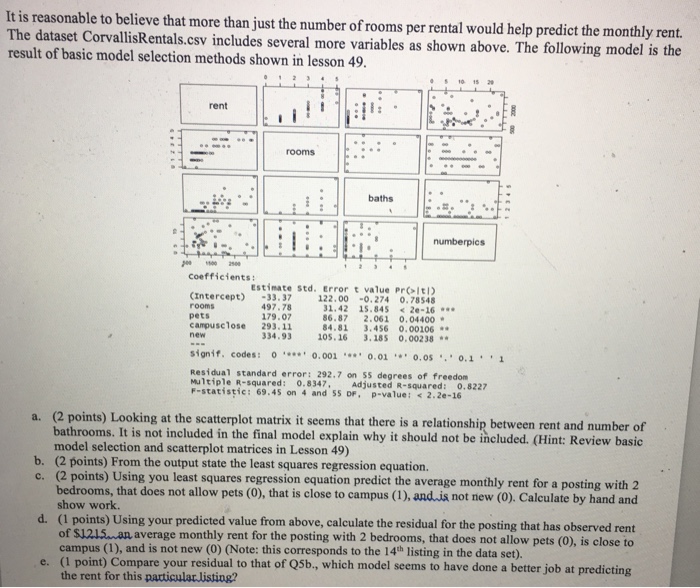 Solved It Is Reasonable To Believe That More Than Just Th