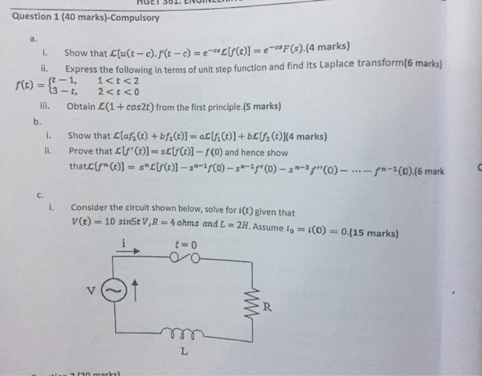 Solved Question 1 40 Marks Compulsory A U T C F T C Chegg Com