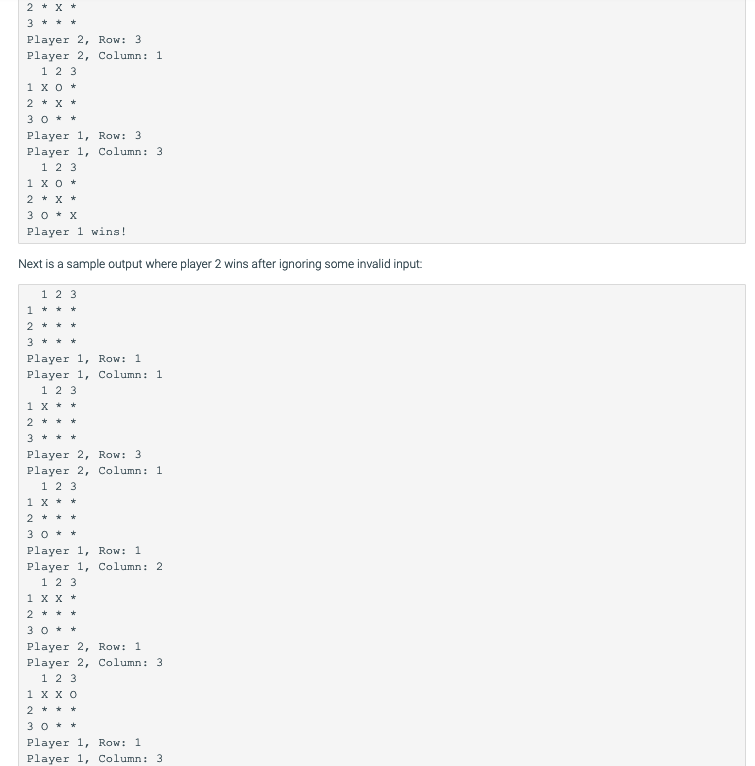 Three-dimensional tic-tac-toe can be played on three arrays of 3x3 lattice  points. To win, three points in a line must be chosen. Examples of such  lines are ABC, ADE, AFG, AHI, FHJ.