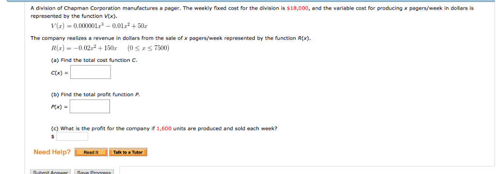 Solved A Division Of Chapman Corporation Manufactures A P Chegg Com