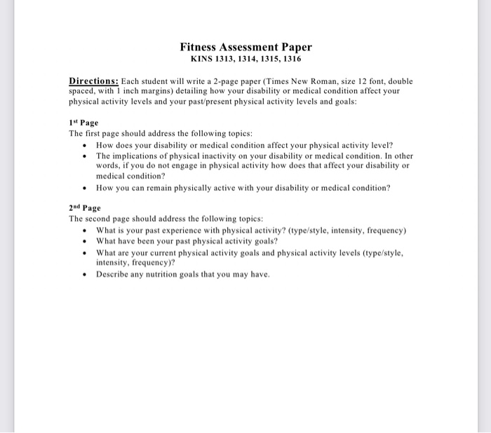 essay on physical fitness