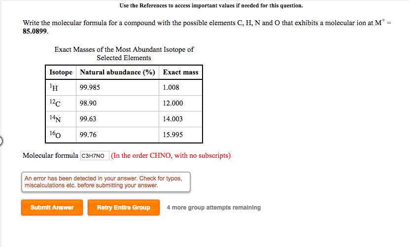 Solved Write The Molecular Formula For A Compound With Th Chegg Com