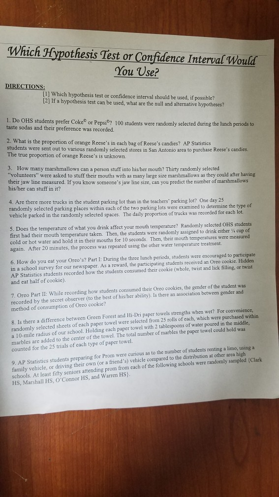 We Can Do Lots More For Students With >> Solved Which Hypothesis Test Or Confidence Interval Would We Can Do Lots More For Students With >> Solved Which Hypothesis Test Or Confidence Interval Would