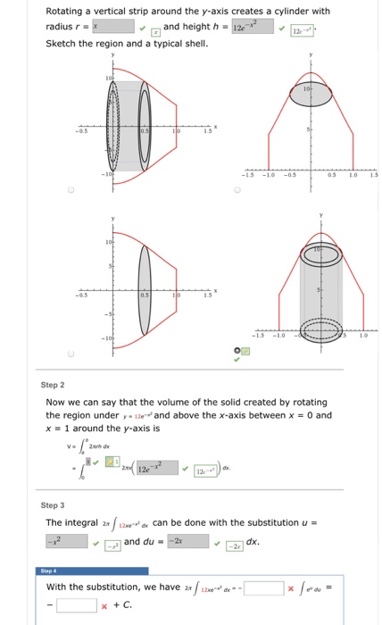 Solved Rotating A Vertical Strip Around The Y Axis Create Chegg Com