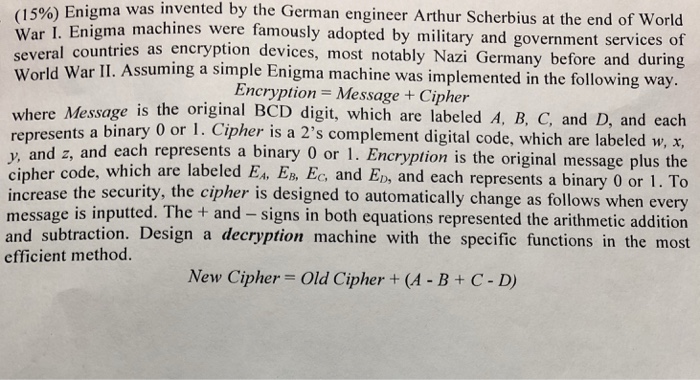 arthur scherbius enigma machine