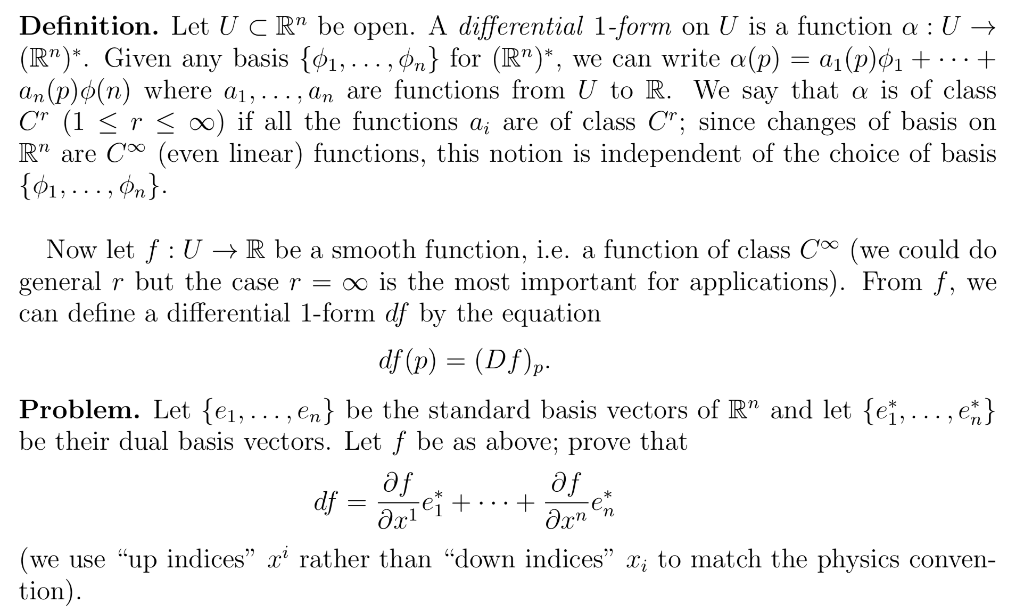 Solved Definition Let U C Rn Be Open A Differential 1 F Chegg Com