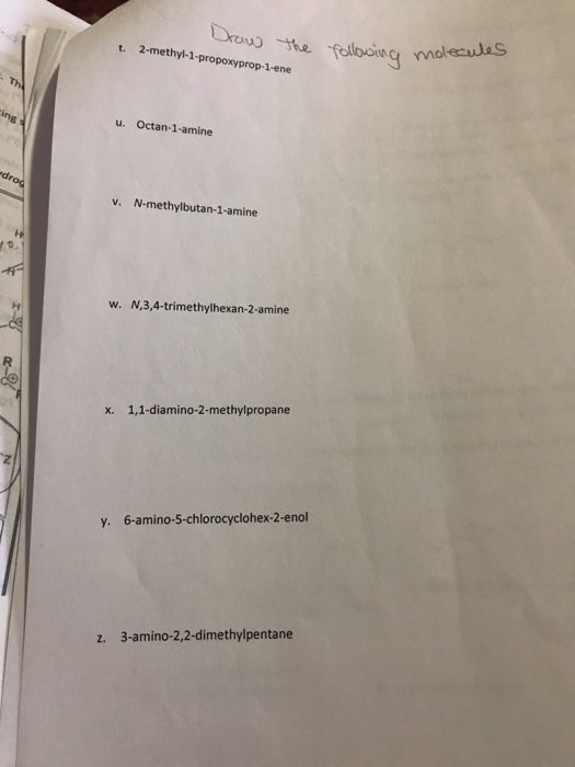 Fellboingr Molecujas T 2 Methyl 1 Propoxyprop 1 Ene Chegg Com