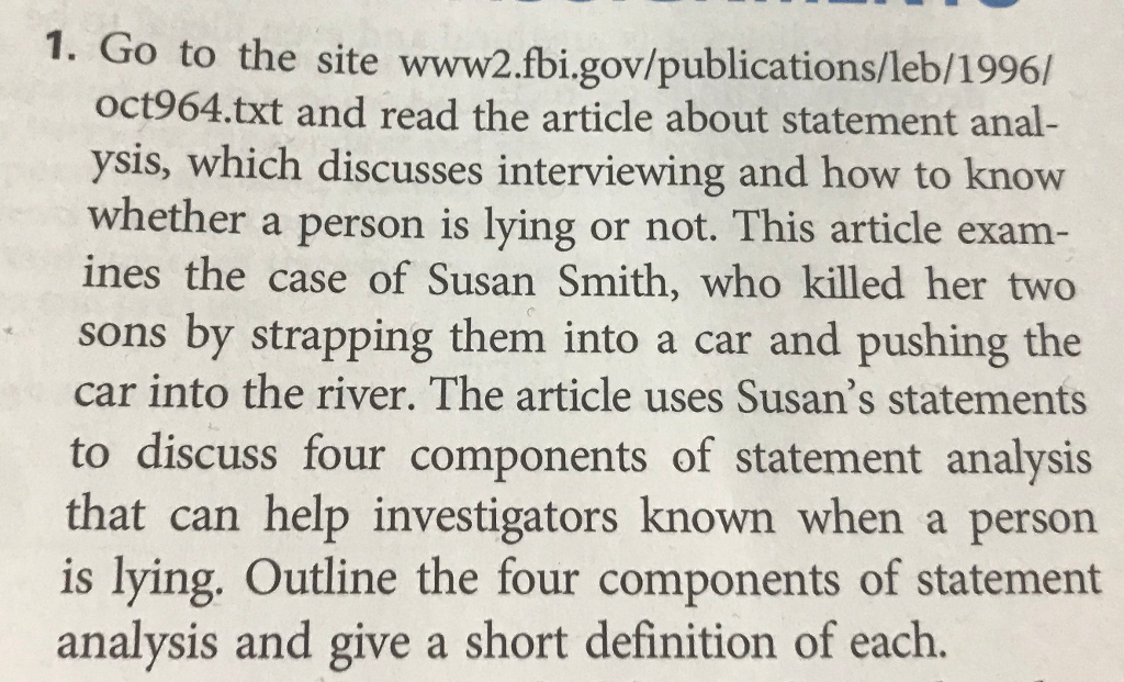 Solved Link To The Site Referenced Https Www2 Fbi Gov Chegg What Is Site Ysis