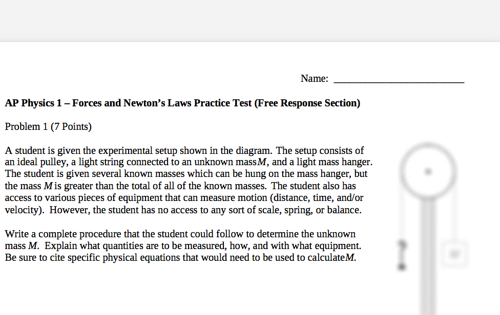 AP Physics 1] Need some help for this worksheet, got the answers but they  don't seem right at all. : r/HomeworkHelp