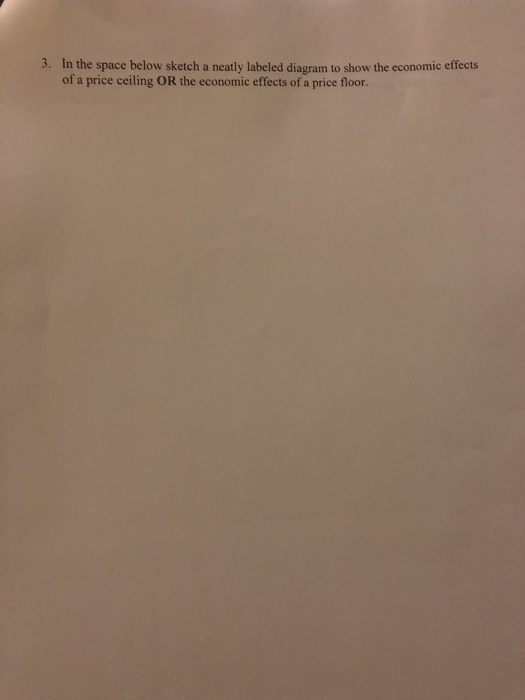 Solved 3 In The Space Below Sketch A Neatly Labeled Diag