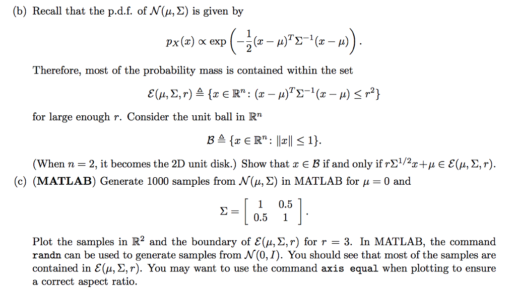 3 15 Points G Visualization Of Gaussian Distri Chegg Com