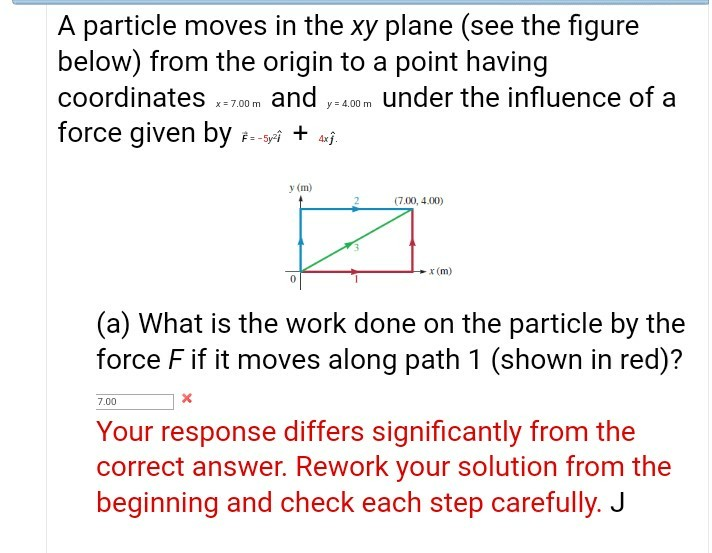 Solved A Particle Moves In The Xy Plane See The Figure B Chegg Com