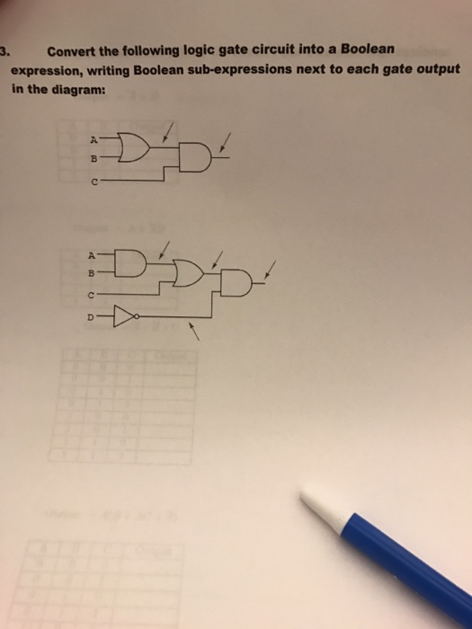 Solved Convert The Following Logic Gate